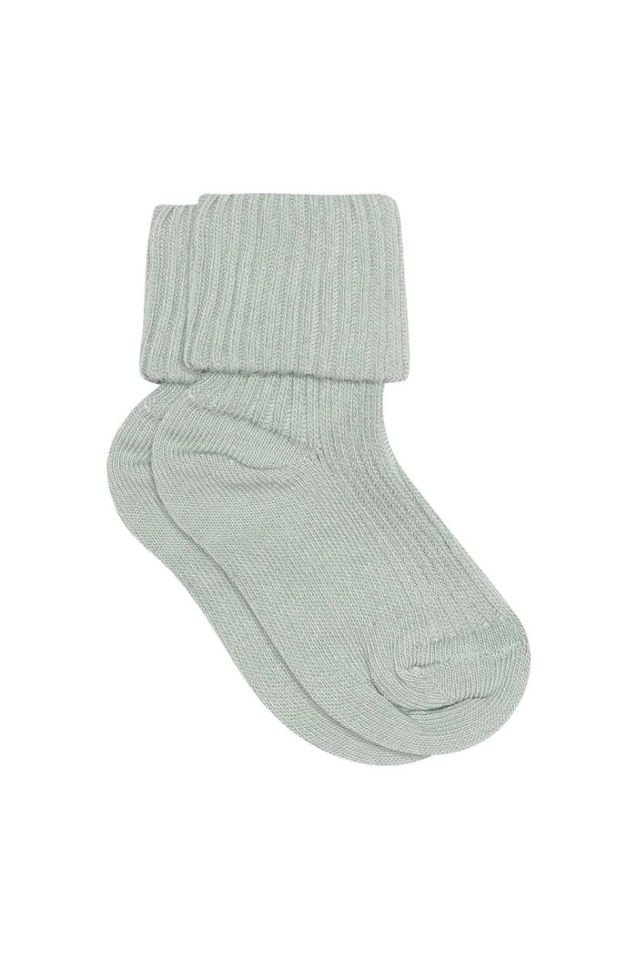 MP Denmark Cotton rib baby socks 4082 Gray Mist_1