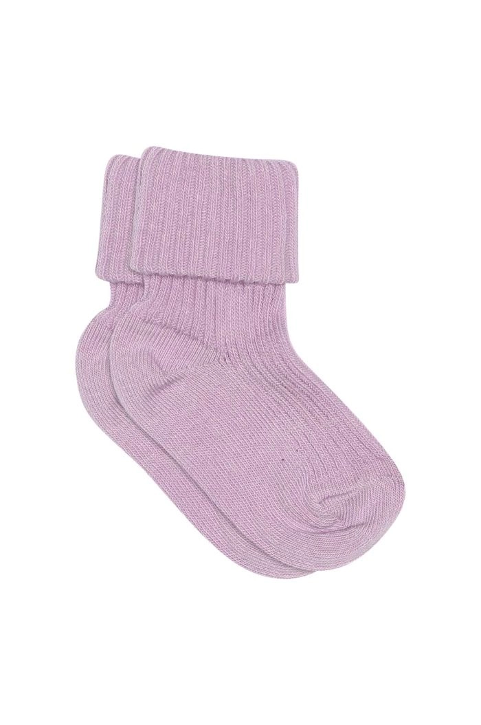 MP Denmark Cotton rib baby socks 4191 Lupine_1