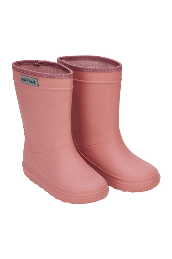 En Fant Rain Boots Solid Old rose_1