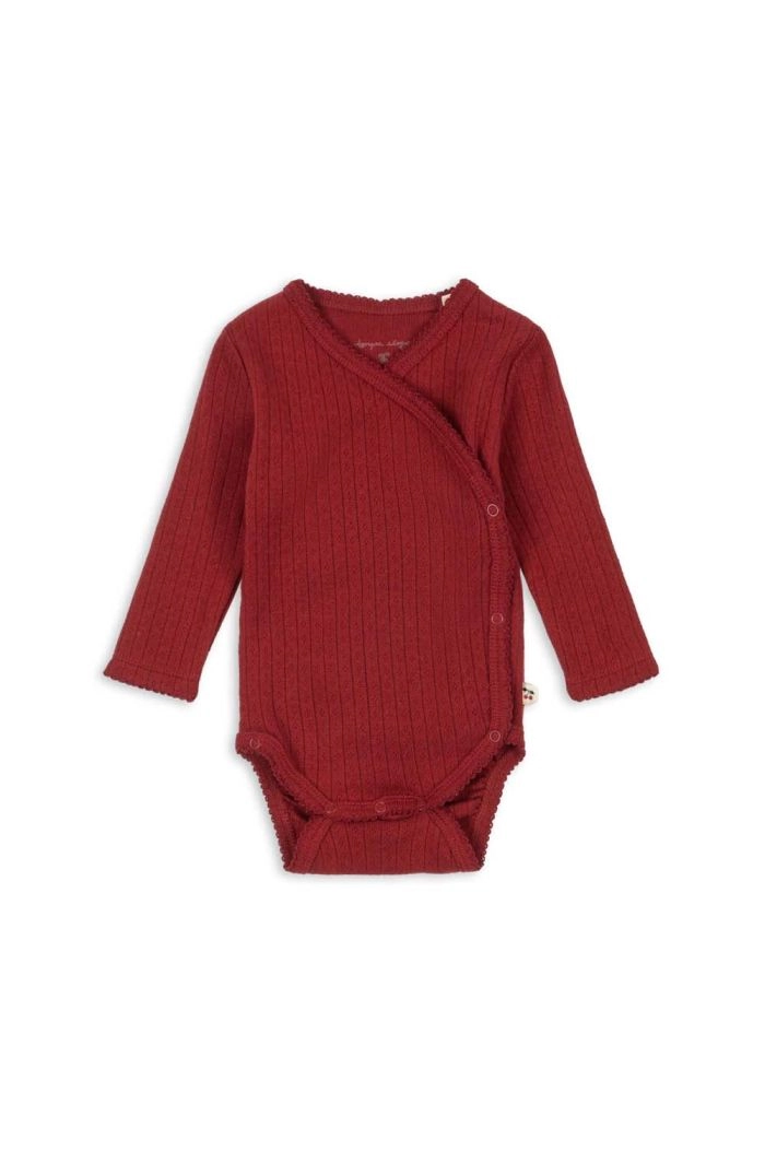 Konges Sløjd Minnie Newborn Body Gots Red Dahlia_1
