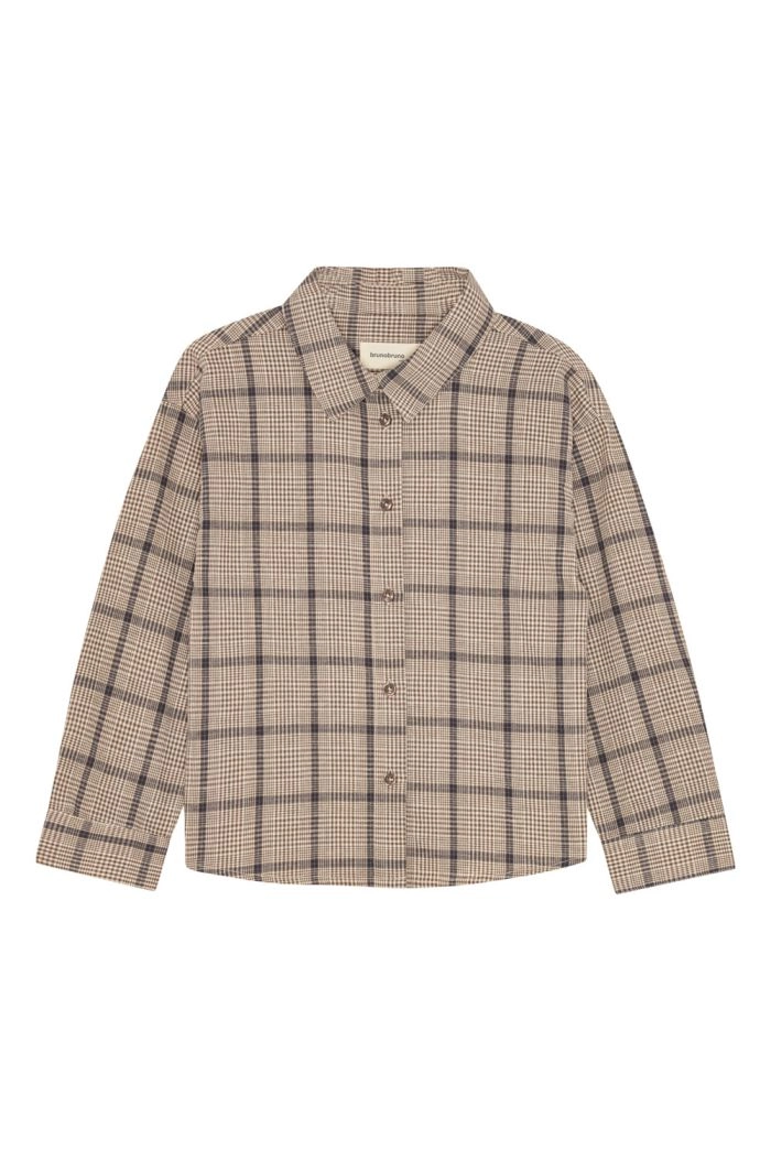 Brunobruno nation Nohrla Walnut Check Shirt Walnut Check_1