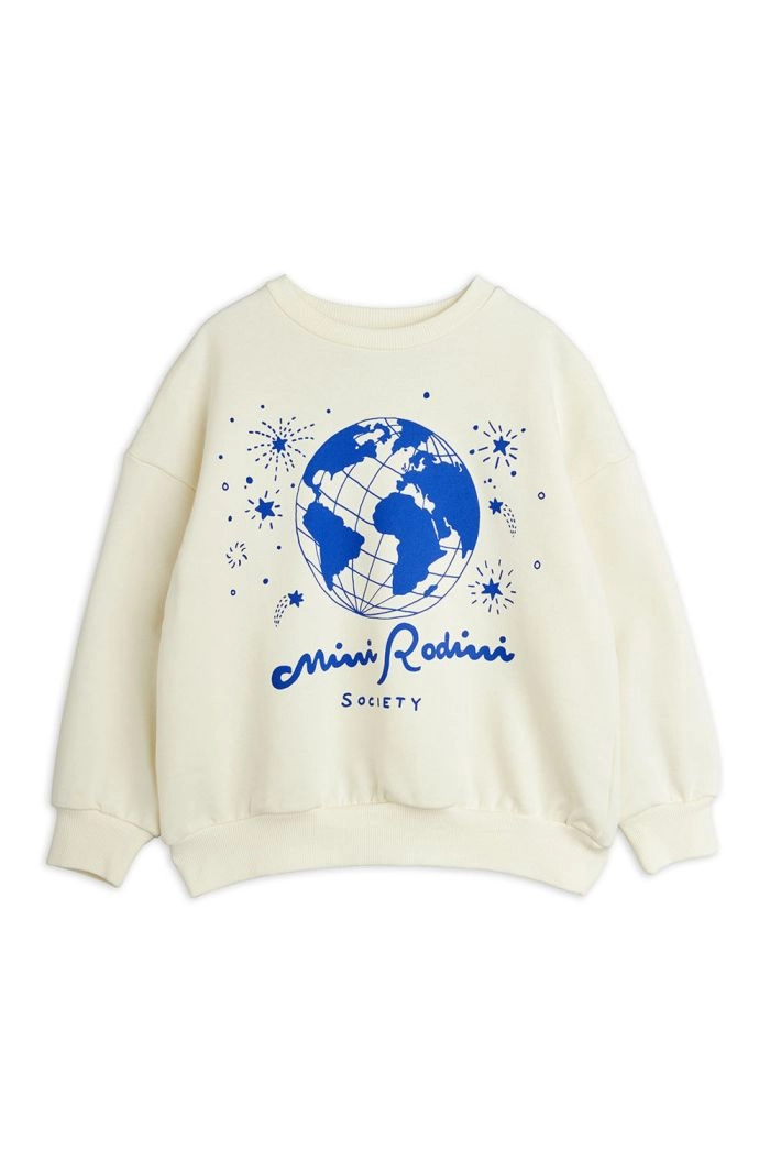 Mini Rodini Mini Rodini Society sp Sweatshirt White_1