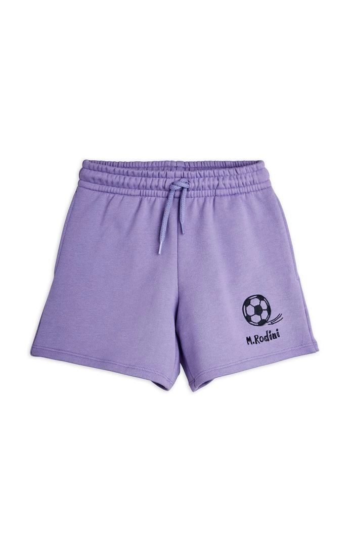 Mini Rodini Football Emblem Sweatshorts Purple_1