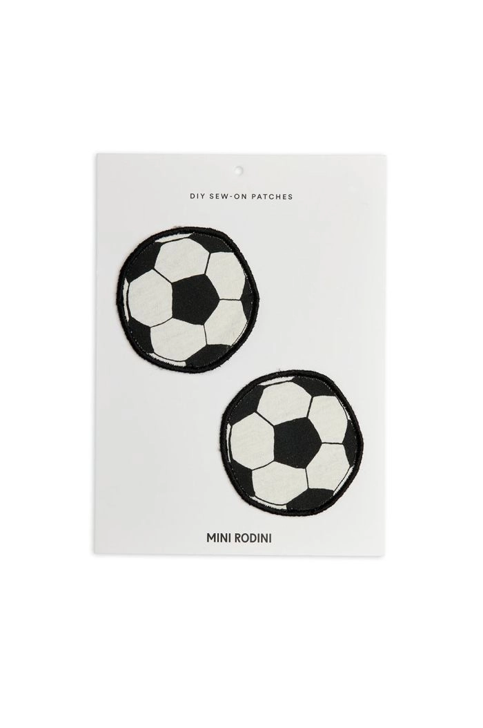 Mini Rodini Football Diy Sew On Patches Off-white_1
