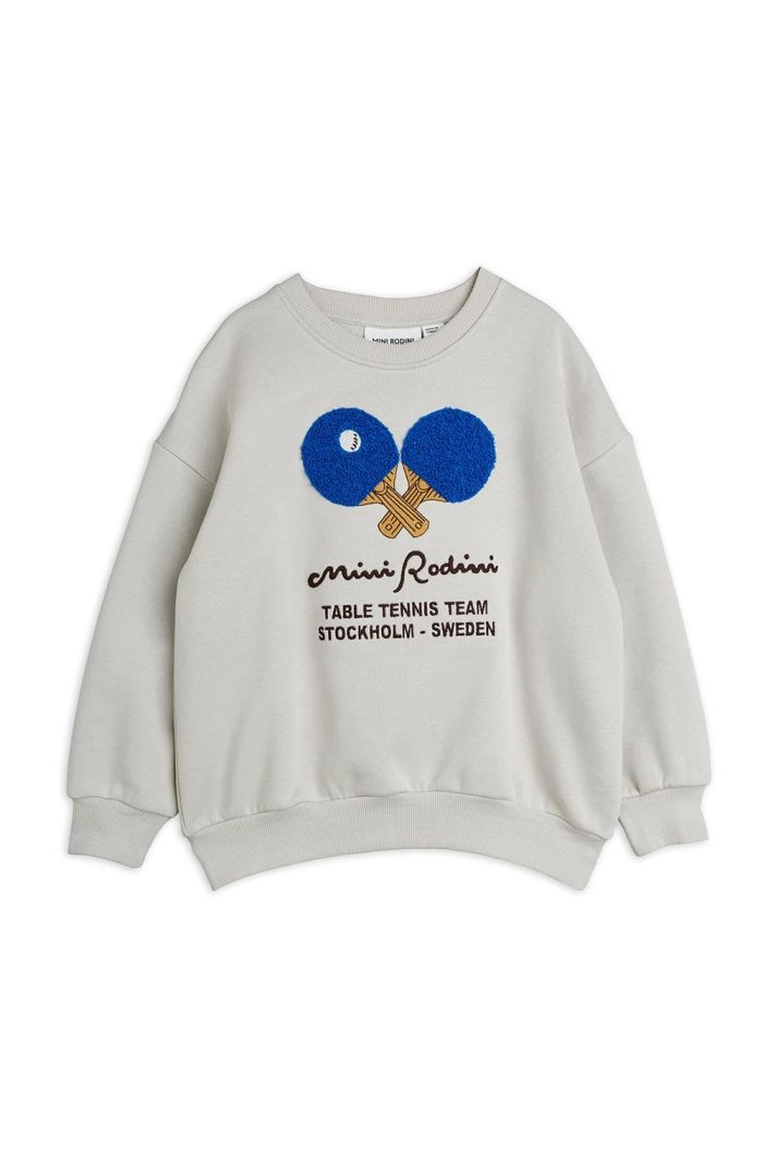 Mini Rodini Table tennis chenille sweatshirt Grey_1