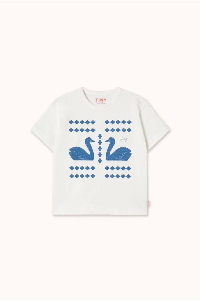 Tinycottons Graphic Tee Swans Diamonds_1