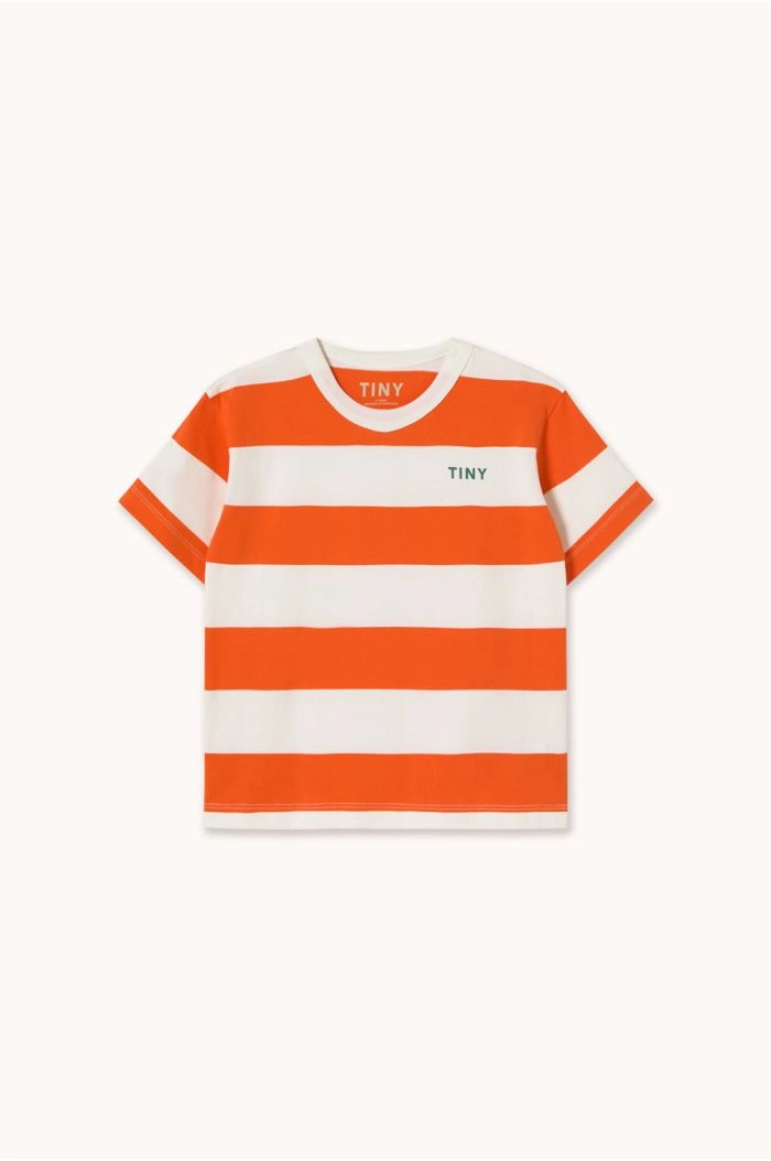 Tinycottons Stripes Knit Tee red_1