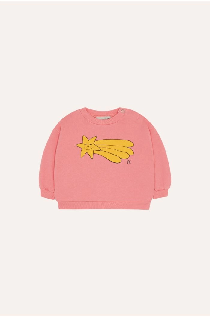 The Campamento Falling Star Baby Sweatshirt Pink_1