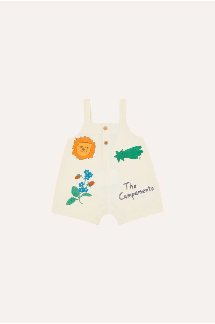 The Campamento Drawings Baby Dungaree ecru_1