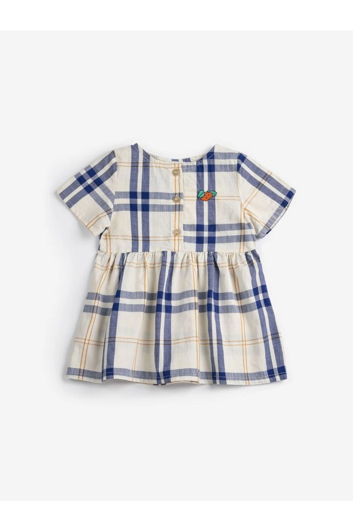 Bobo Choses Fun Tartan woven dress Multicolor_1