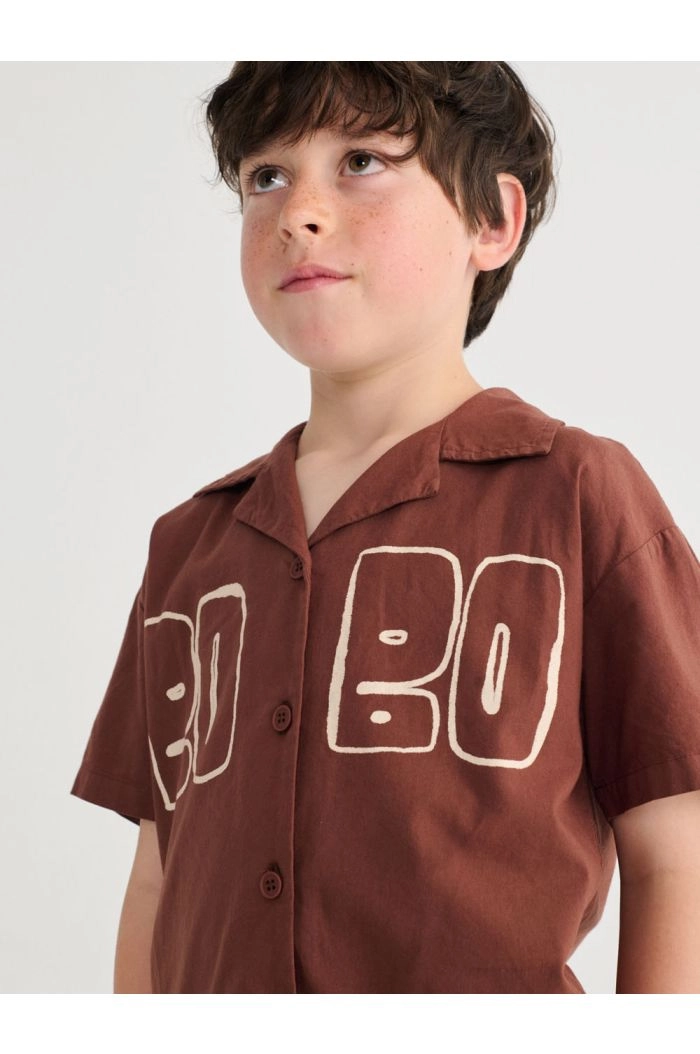 Bobo Choses Bobo Choses Thin woven shirt Brown_1