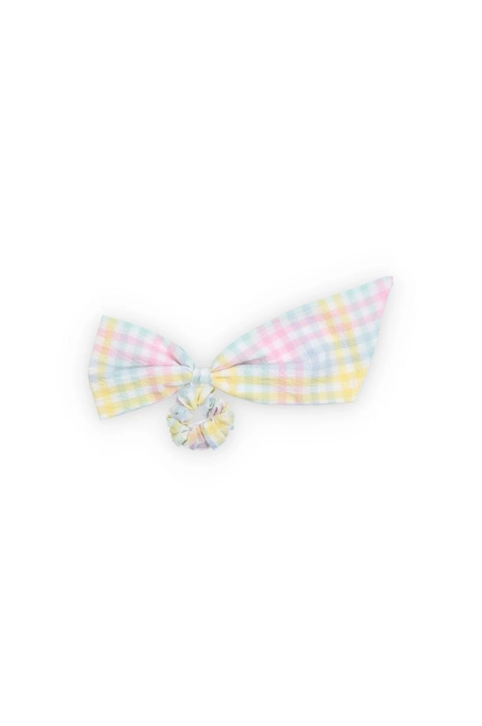 The New Society Mallow Scrunchie Mallow Check_1