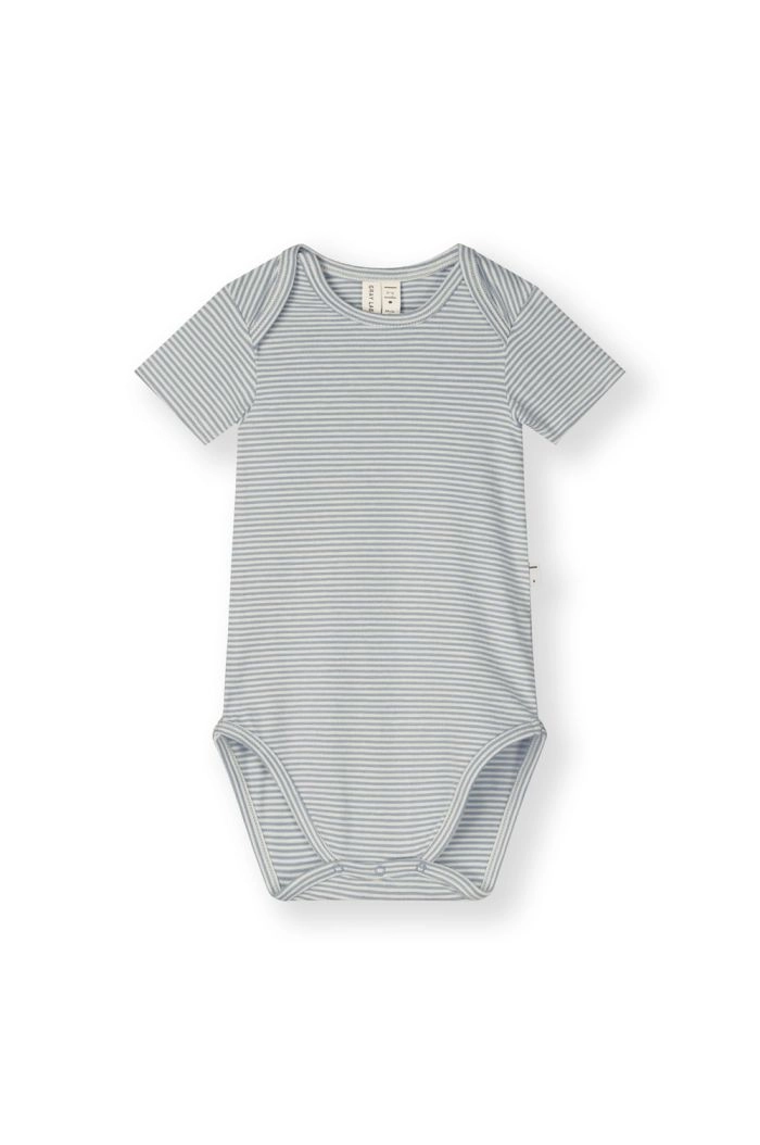 Gray Label Baby Onesie GOTS Stone Grey - Cream_1