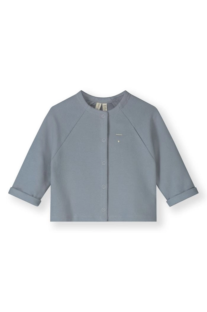 Gray Label Baby Raglan Cardigan GOTS Stone Grey_1