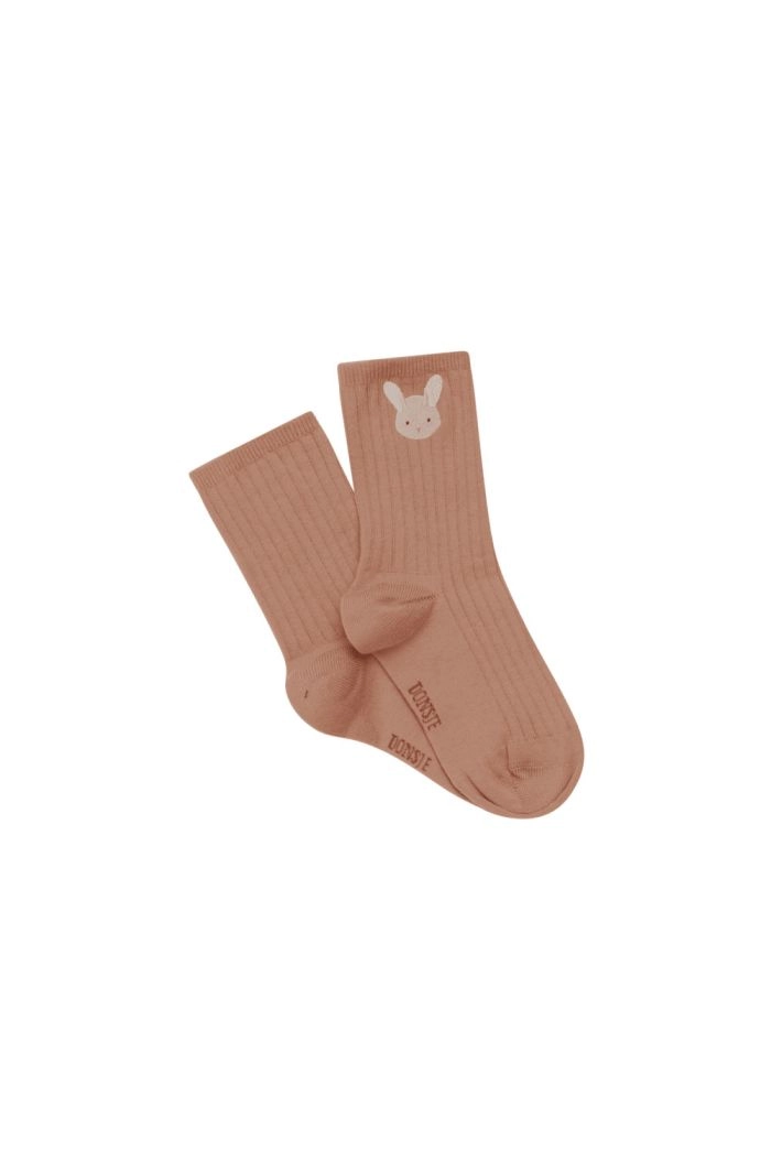Donsje Bell Socks | Fluffy Bunny Rose Dawn_1