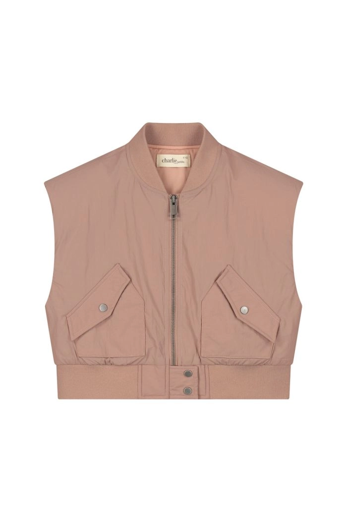 Charlie Petite Pearl Gilet Old Pink_1