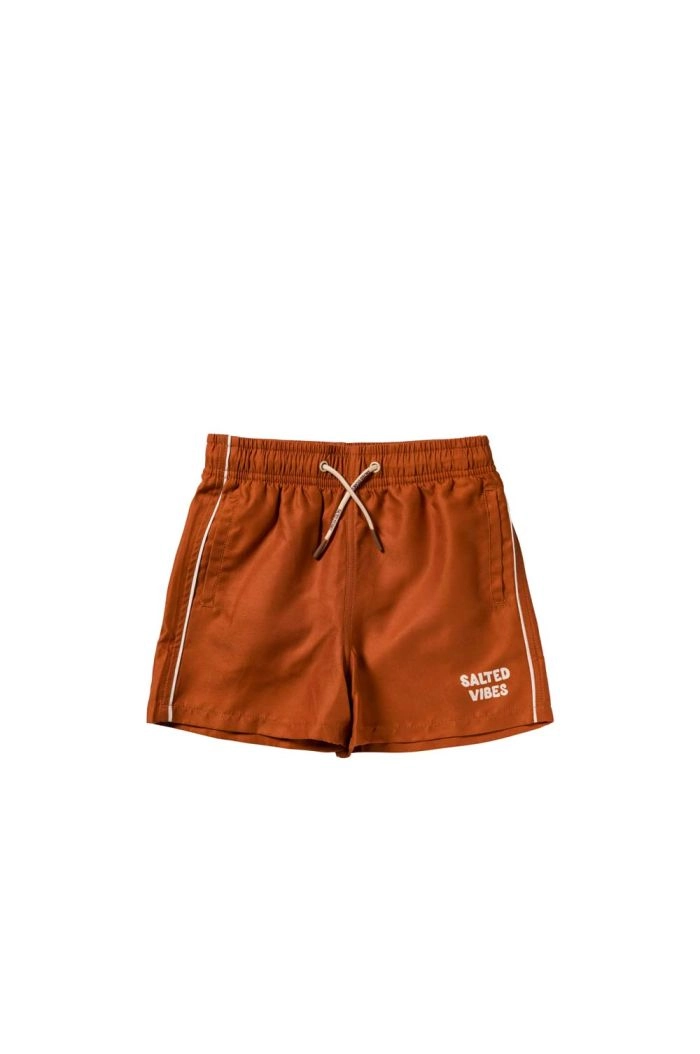 Salted Stories Solid | Swim Shorts Bombay Brown_1