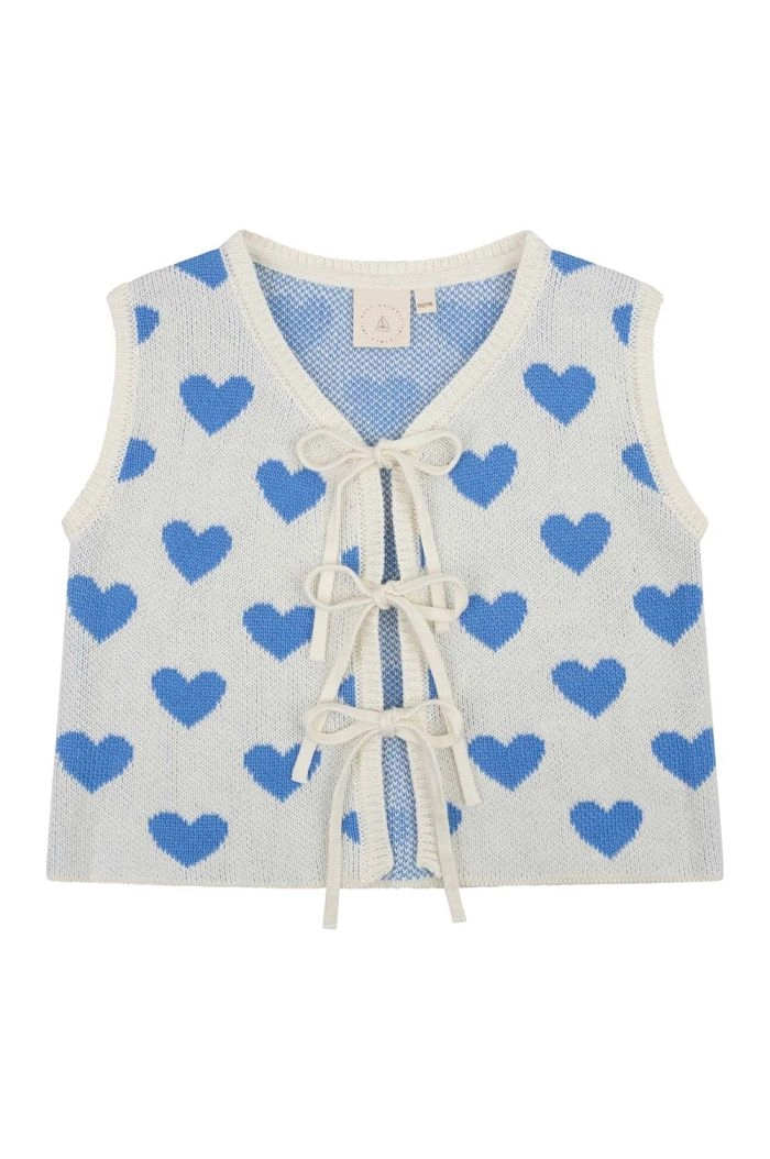Navy Natural Heart gillet Blue & White_1
