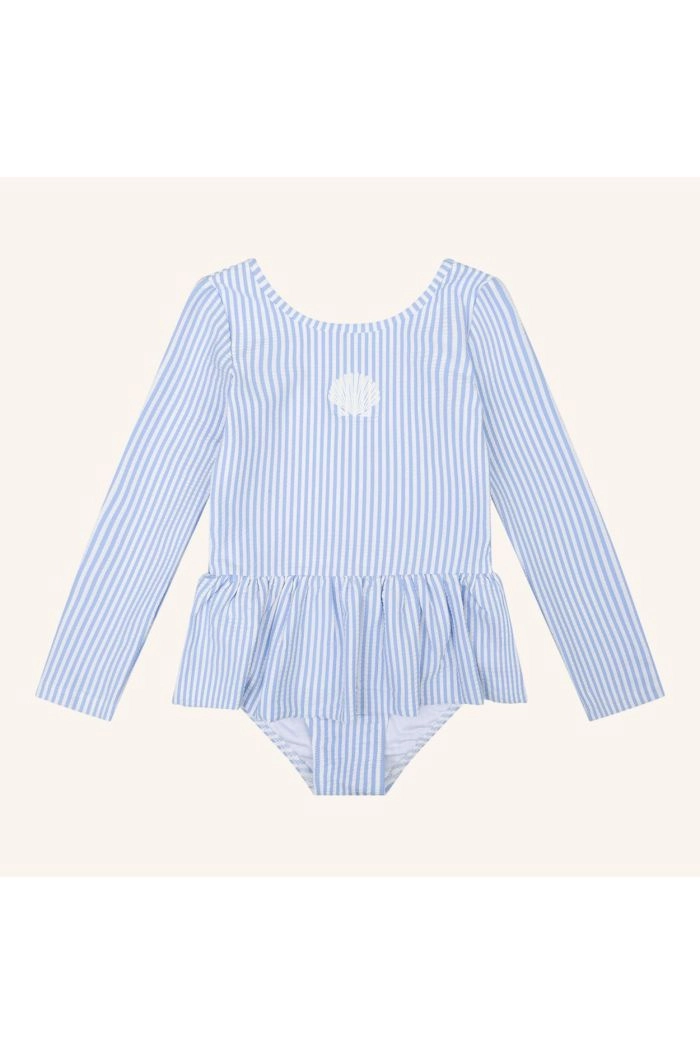 Navy Natural Swimsuit Blue stripe_1
