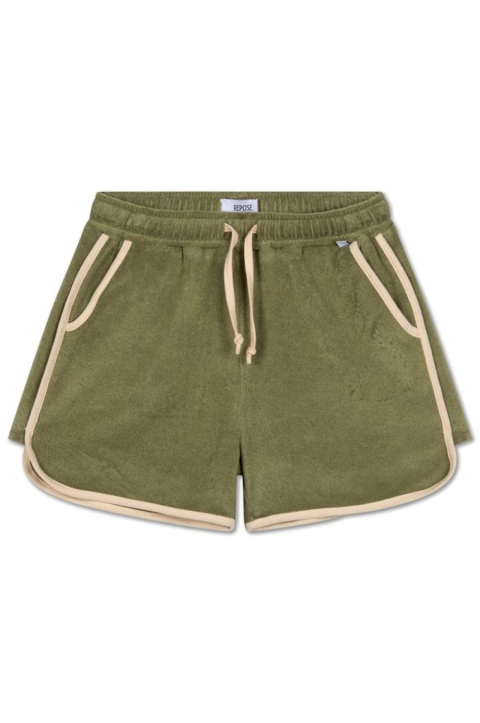 Repose AMS 70. Sporty Short Dark Khaki_1