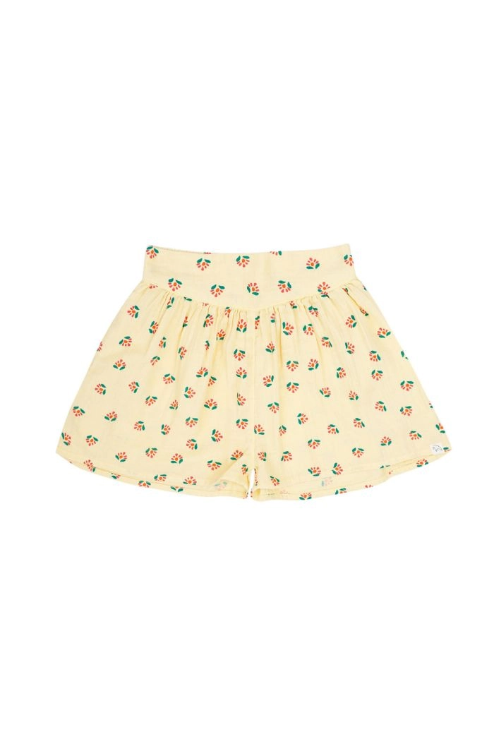 Jenest Summer Shorts Flower Aop Soft Yellow_1