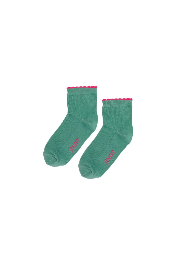 Jenest Fancy Sneacker Socks Fresh Green_1