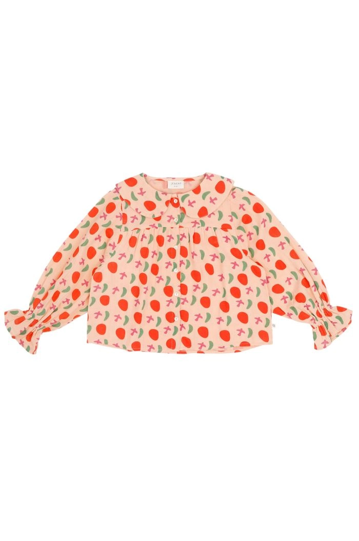 Jenest Emmy Blouse Bird Aop Peach Orange_1