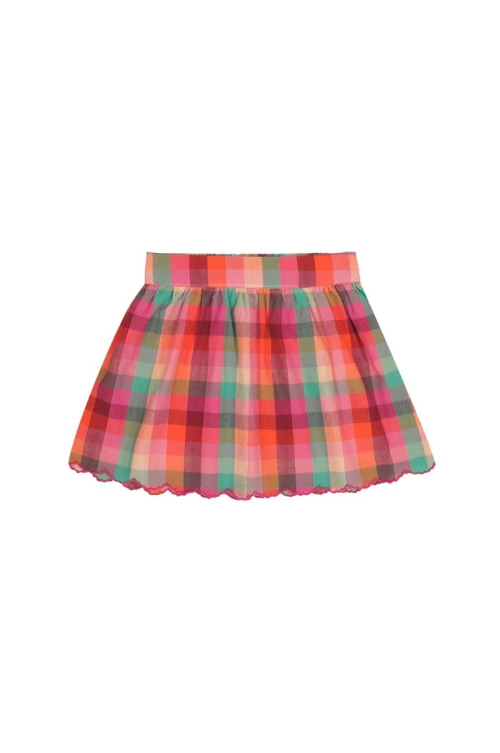 Jenest Sara Skirt Fuchsia Multi Check_1