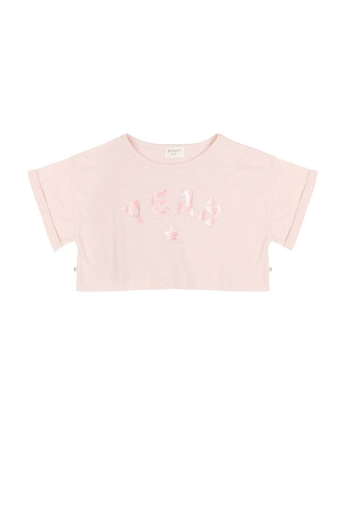 Jenest Lizzy Cropped T-Shirt Blossom Rose_1