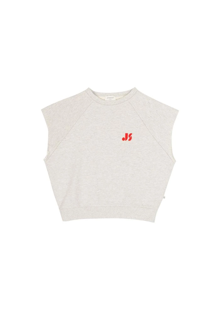Jenest Joey Sleeveless Sweater Grey Melange_1