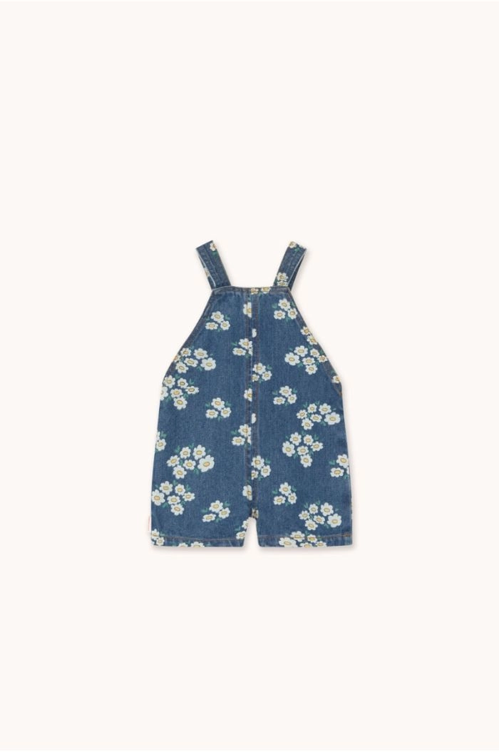 Tinycottons Denim Short Dungaree Blossoms